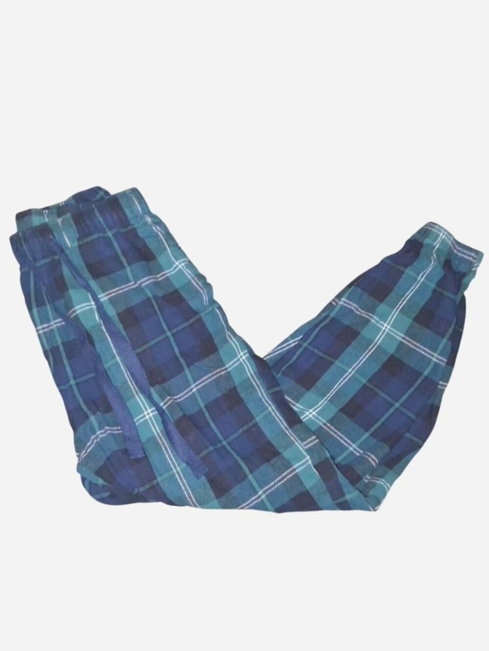 XS | Old Navy blue and green plaid joggers-style pajama pants